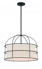  2155-66A - Gateway Park - 5 Light Convertible Pendant / Semi Flush