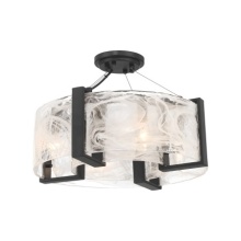  3614-66A - Cloud Break 4 Light Semi Flush