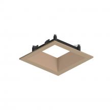 NAPF-3SDNWD - 3" Apollo Square Flanged Downlight Trim, Wheat Diffused Finish