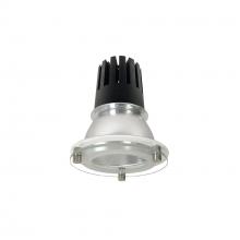  NC3-48L335FMPW - 4" Sapphire III Round Deco Glass Reflector, 2500lm, 3500K, Flood Optic, Matte Powder White