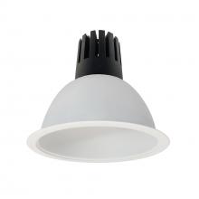  NC3-81L630NMPW - 8" Sapphire III Round Open Reflector, 5500lm, 3000K, Narrow Flood Optic, Matte Powder White
