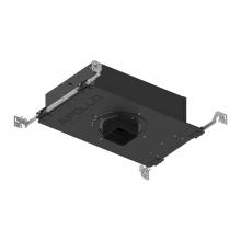  NHAPNIC-3S20L12710DC - 3" Apollo Square IC Airtight New Construction Housing w/ 1.625" to 2" Ceiling Collar,