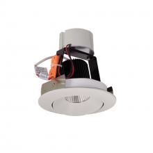 NIR-4RC35XWW/10 - 4" Iolite LED Round Adjustable Cone Retrofit, 1000lm / 12W, 3500K, White Reflector / White
