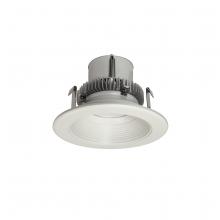  NLCBC2-45240WW/A - 4" Cobalt Click Round Retrofit Baffle, 750lm / 10W, 4000K, White Baffle / White Flange