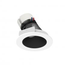  NPR-4RSLACDXBMPW - 4" Pearl LED Round Adjustable Slot Retrofit, 750lm / 12W, Comfort Dim, Black Reflector / Matte