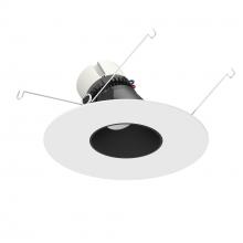  NPR-56RSLACDXBMPW - 5"/6" Pearl LED Round Adjustable Slot Retrofit, 700lm / 12W, Comfort Dim, Black Reflector /