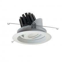  NRM3-67L430FMPW - 6" Marquise III Adjustable Regressed Gimbal Baffle, 2500lm, 3000K, Flood Optic, Matte Powder