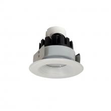  NRMC3-42L127NMPW - 4" Marquise III Retrofit, Matte Powder White Baffle/Matte Powder White Flange, 120-277V; 0-10V