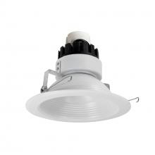  NRMC3-62L130FMPW - 6" Marquise III Retrofit, Matte Powder White Baffle/Matte Powder White Flange, 120-277V; 0-10V
