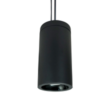  NYLD2-6P075135BBB4 - 6" Cobalt Pendant Mount Cylinder, Black, 750L, 3500K, Black Reflector, 120V Triac/ELV/0-10V &
