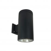  NYLS3-6W1L230NP01DBB - 6" Sapphire III Wall Mount Black Cylinder, Diffused Clear Reflector/Black Flange, 120V; Phase