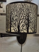  31069/1 - Swing Arm Lamp w/ Forest Shade