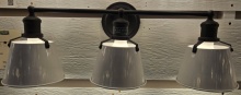  47462/3 - Three Light Metal Shade Vanity