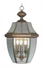 2355-07 - 3 Light Bronze Outdoor Chain Lantern