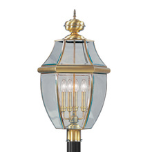  2358-01 - 4 Light AB Outdoor Post Lantern