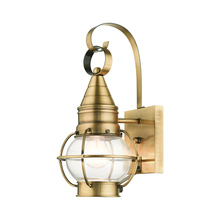  26900-01 - 1 Lt Antique Brass Outdoor Wall Lantern