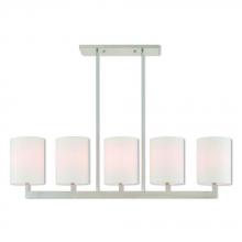  42406-91 - 5 Lt BN Linear Chandelier