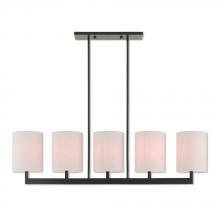  42428-07 - 5 Lt BZ Linear Chandelier