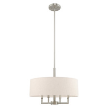  42604-91 - 4 Lt Brushed Nickel Pendant Chandelier