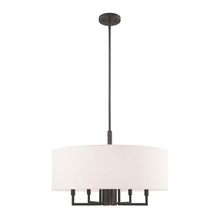  42605-92 - 6 Lt English Bronze Pendant Chandelier