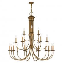  42688-48 - 21 Light Antique Gold Leaf Extra Large Chandelier