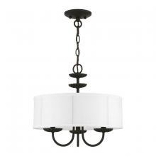  42983-04 - 3 Light Black Pendant Chandelier