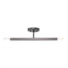  46842-46 - 2 Light Black Chrome Semi-Flush