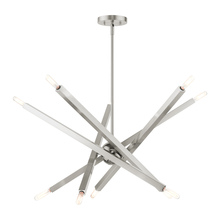  46986-91 - 10 Lt Brushed Nickel Chandelier