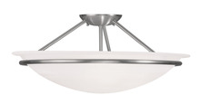  4825-91 - 3 Light Brushed Nickel Ceiling Mount