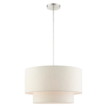  49803-91 - 3 Lt Brushed Nickel  Pendant