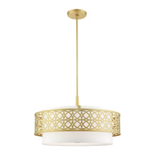  49870-33 - 5 Lt Soft Gold Pendant Chandelier