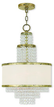  50784-28 - 3 Light Winter Gold Mini Chandelier
