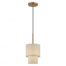  58891-48 - 1 Light Antique Gold Leaf Mini Pendant