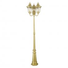  7866-33 - 3 Light Soft Gold Post Light