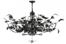  144580 - 52" Wide Greenbriar Oak Inverted Pendant Hardware