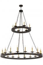  158584 - 61" Wide Loxley 24 Light Two Tier Chandelier