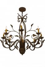  162407 - 36" Wide Bordeaux 8 Light Chandelier