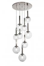  163161 - 28"W Bola Piston 9 LT Cascading Pendant