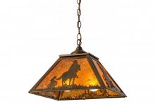 165808 - 16"Sq Cowboy Pendant