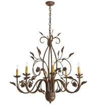  195821 - 36" Wide Bordeaux 8 LT Chandelier