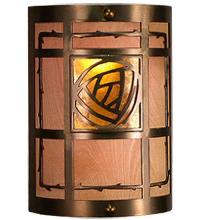  19863 - 9" Wide Bungalow Rose Wall Sconce