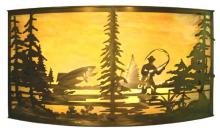  19924 - 42"W Fly Fishing Creek Wall Sconce