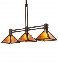  215721 - 45" Long Soffe Mission 3 Light Island Pendant