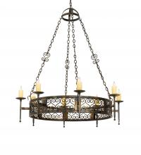  222724 - 48" Wide Toscano 8 Light Chandelier
