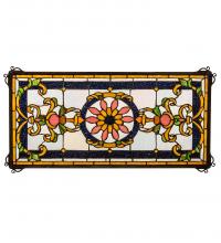  232846 - 25" Wide X 12" High Emma Stained Glass Window