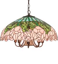  246607 - 22" Wide Tiffany Cabbage Rose Pendant