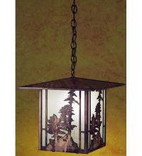  29273 - 12" Square Tall Pines Lantern Pendant