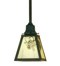  67879 - 6" Square Winter Pine Mini Pendant