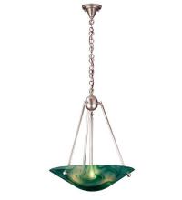 73412 - 21"W Deco Ball Mente Swirl Inverted Pendant
