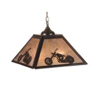  76312 - 16" Square Motorcycle Pendant